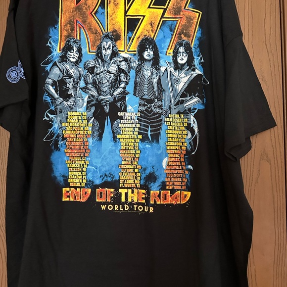 Kiss End of the Road World tour tee in size 2XL - Picture 2 of 4